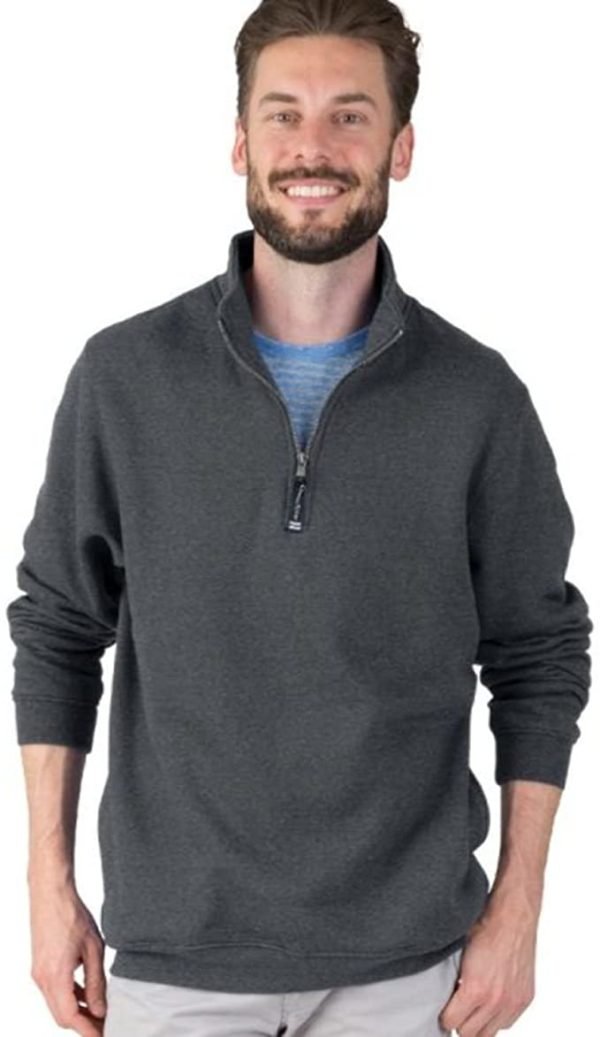 Charles River Apparel Men's Crosswind Quarter Zip Sweatshirt