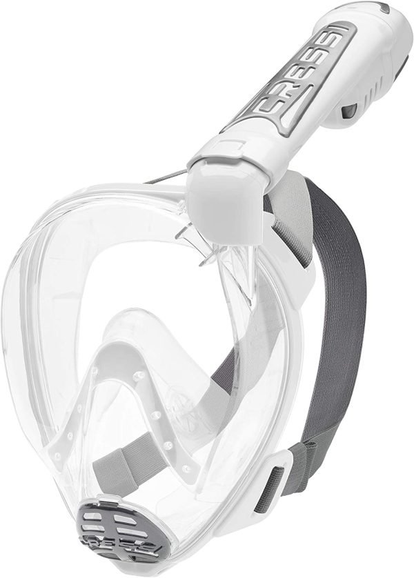 Cressi Adult Snorkeling Full Face Mask | Wide Clear View, Anti-Fog System | Duke Dry: