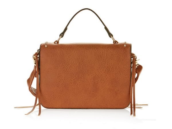 Metallic Sky Studded Crossbody With Fringe - Image 2